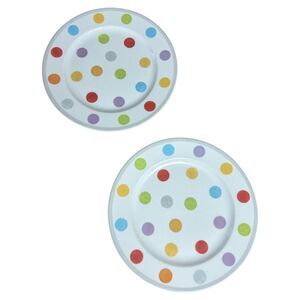 Villeroy & Boch Luxembourg ’Bonjour’ Polka Dot Dinner Plates 10.5" Set of 2